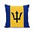 Almofada Bandeira Barbados País - Imagem 1