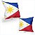 Almofada Bandeira Filipinas País - Imagem 2