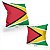 Almofada Bandeira Guiana País - Imagem 2