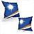 Almofada Bandeira Ilhas Marshall País - Imagem 2