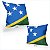 Almofada Bandeira Ilhas Salomão País - Imagem 2