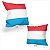Almofada Bandeira Luxemburgo País - Imagem 2
