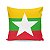 Almofada Bandeira Mianmar País - Imagem 1