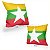 Almofada Bandeira Mianmar País - Imagem 2