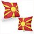 Almofada Bandeira Macedônia País - Imagem 2