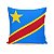 Almofada Bandeira República Democrática do Congo País - Imagem 1