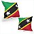 Almofada Bandeira São Cristóvão e Nevis País - Imagem 2