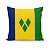 Almofada Bandeira São Vicente e Granadinas País - Imagem 1