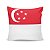 Almofada Bandeira Singapura País - Imagem 1