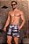 Short Masculino Tactel Estampado Bolso Zíper - Imagem 11