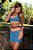 Bermuda Fitness Feminina Recortes com Bolso - Imagem 1