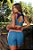 Bermuda Fitness Feminina Recortes com Bolso - Imagem 2