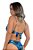 Top de Biquini Avulso Meia Taça Bojo Floral Blue - Imagem 2