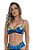 Top de Biquini Avulso Meia Taça Bojo Floral Blue - Imagem 1