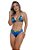 Top de Biquini Avulso Cortininha Floral Blue - Imagem 3