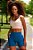 Bermuda Fitness Feminina Pocket Mix - Imagem 1