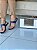 Rasteirinha constance  azul com detalhes em metal - Imagem 1