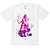 Camiseta Infantil Nerderia e Lojaria princesa splash rosa BRANCA - Imagem 1