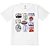 Camiseta Infantil Nerderia e Lojaria selos cidades BRANCA - Imagem 1