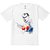 Camiseta Infantil Nerderia e Lojaria superman paint BRANCA - Imagem 1