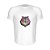 Camiseta Slim Nerderia e Lojaria lobo geometrico Branca - Imagem 1