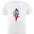Camiseta Basica Nerderia e Lojaria capitao america paint Branca - Imagem 1