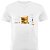 Camiseta Basica Nerderia e Lojaria sanduba Branca - Imagem 1