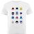 Camiseta Basica Nerderia e Lojaria robots Branca - Imagem 1