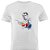 Camiseta Basica Nerderia e Lojaria superman paint Branca - Imagem 1
