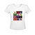 Camiseta Gola V Nerderia e Lojaria star wars minimalista BRANCA - Imagem 1
