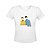 Camiseta Gola V Nerderia e Lojaria star trek minimalista BRANCA - Imagem 1
