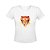 Camiseta Gola V Nerderia e Lojaria tigre geometrico BRANCA - Imagem 1