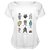 Camiseta Baby Look Nerderia e Lojaria robots desenho BRANCA - Imagem 1