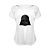 Camiseta Baby Look Nerderia e Lojaria vader minimalist BRANCA - Imagem 1