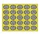 Jogo Americano (Kit 4 Unidades) Nerderia e Lojaria margaridas amarelas colorido - Imagem 1