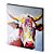 Tela Canvas 30X30 cm Nerderia e Lojaria bull surreal colorido - Imagem 1