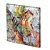 Tela Canvas 30X30 cm Nerderia e Lojaria desenho abstrato colorido - Imagem 1