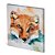 Tela Canvas 30X30 cm Nerderia e Lojaria fox paint colorido - Imagem 1