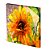 Tela Canvas 30X30 cm Nerderia e Lojaria girasol paint colorido - Imagem 1
