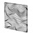 Tela Canvas 30X30 cm Nerderia e Lojaria ondas 3d colorido - Imagem 1