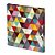 Tela Canvas 30X30 cm Nerderia e Lojaria triangles colorido - Imagem 1