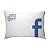 Fronha Para Travesseiros Nerderia e Lojaria facebook branco colorido - Imagem 1