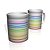 Caneca De Porcelana Nerderia e Lojaria linhas arco-iris2 colorido - Imagem 1