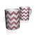 Caneca De Porcelana Nerderia e Lojaria risco zigzag rosa escuro  colorido - Imagem 1