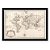Quadro CAIXA mapa 33x43 cm NERDERIA E LOJARIA viagens antigo linhas preto - Imagem 1
