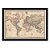 Quadro CAIXA mapa 33x43 cm NERDERIA E LOJARIA viagens mapa antigo preto - Imagem 1