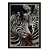 QUADRO CAIXA 33X43  NERDERIA E LOJARIA zebras preto - Imagem 1