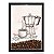 QUADRO CAIXA 33X43  PORTA GRÃOS DE CAFE Nerderia e Lojaria graos cafe maquina preto - Imagem 1