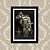 Quadro Decorativo 23x33cm Nerderia e Lojaria africa animais preto - Imagem 1