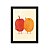 Quadro Decorativo 23x33cm Nerderia e Lojaria amizade frutas preto - Imagem 1